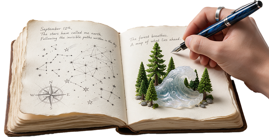 Book writing preview